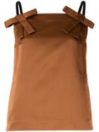 Nº21 Bow Details Top - Brown