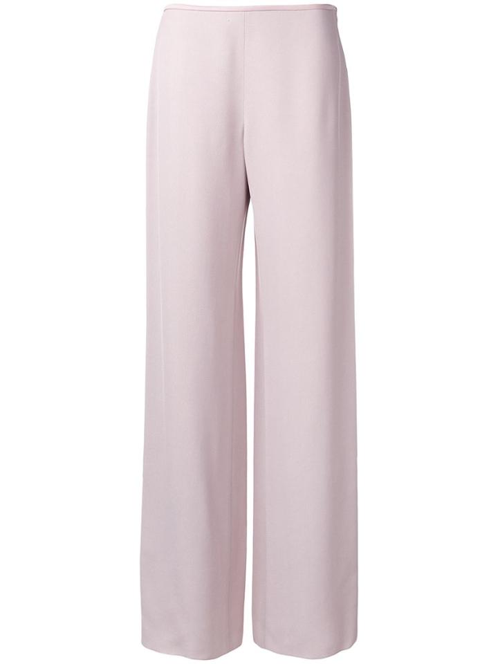 Giorgio Armani Wide Leg Tailored Trousers - Pink