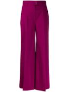 Etro Flared High-waisted Trousers - Pink