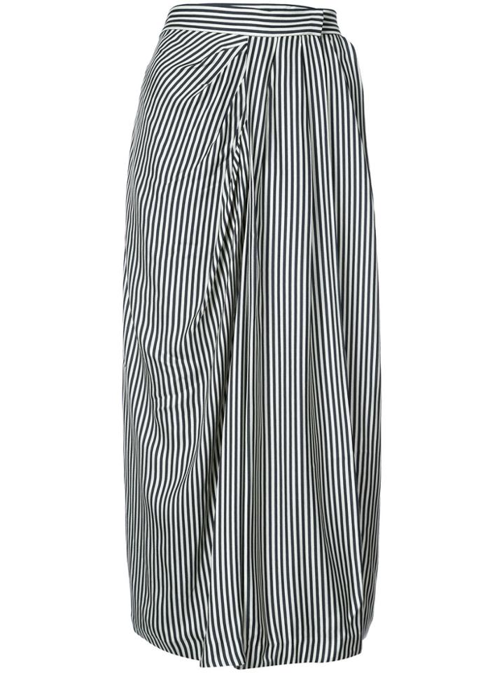 Zimmermann Striped Gathered Skirt - Black