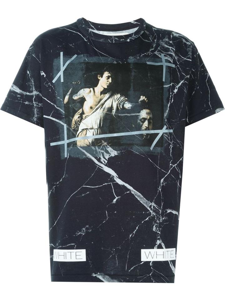 Off-white Marble Print T-shirt