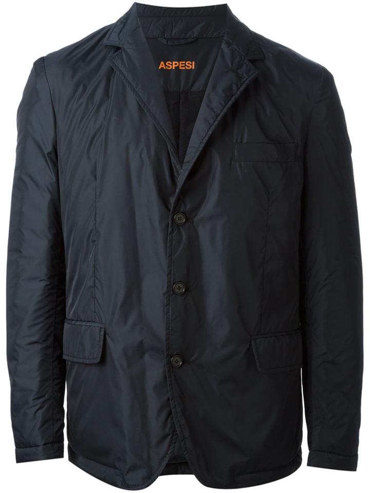 Aspesi Padded Blazer Style Coat - Blue