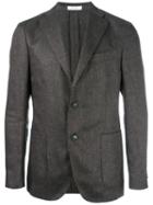 Boglioli Two Button Blazer, Men's, Size: 50, Brown, Silk/linen/flax/virgin Wool/cupro