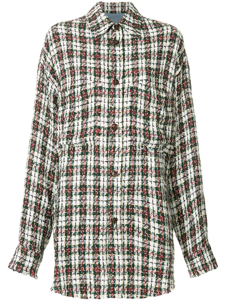 Faith Connexion Tweed Oversized Shirt - Multicolour