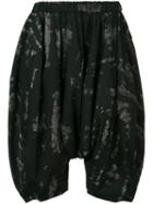 Comme Des Garçons - Uneven Pattern Pants - Women - Wool - M, Black, Wool