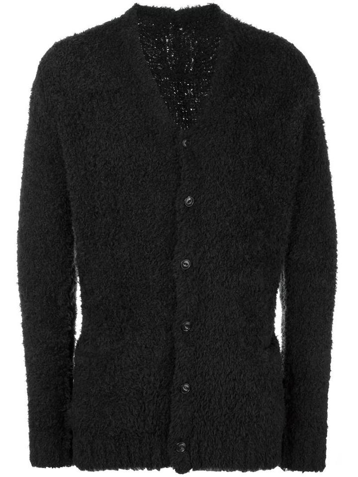 Attachment Textured Long Sleeve Cardigan, Men's, Size: 2, Brown, Wool