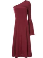 Christian Siriano One Shoulder Flared Dress