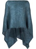 Al Duca D'aosta 1902 Sheer Knitted Short Cape - Blue