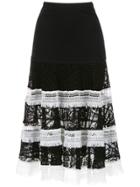 Martha Medeiros Knitted Midi Skirt - Black