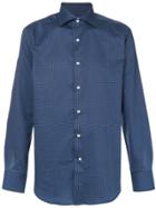 Canali Dots Print Shirt - Blue