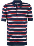 Kiton - Striped Polo Shirt - Men - Silk/linen/flax - Xxl, Blue, Silk/linen/flax