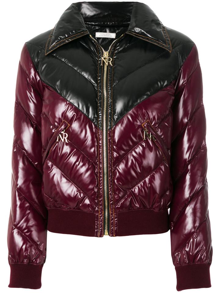 Nina Ricci Chevron Padded Jacket - Red