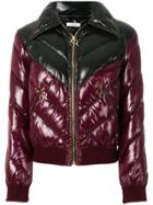 Nina Ricci Chevron Padded Jacket - Red