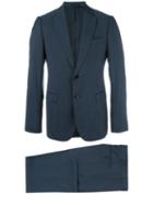 Armani Collezioni Two-piece Suit, Men's, Size: 56, Blue, Virgin Wool/acetate/viscose