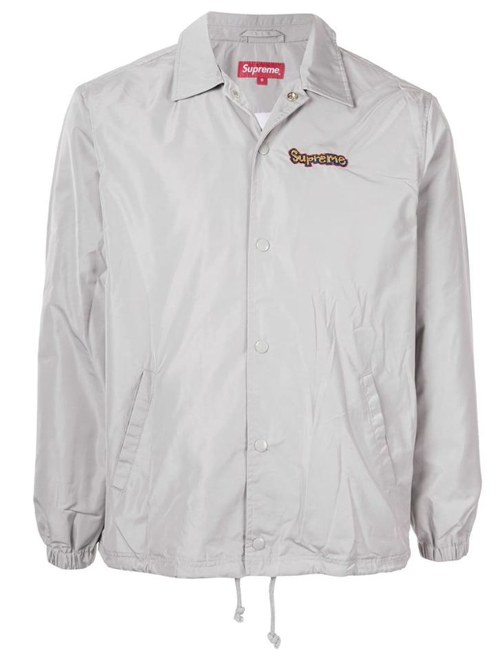 Supreme Gonz Logo Coaches Jacket Ss18 - Grey