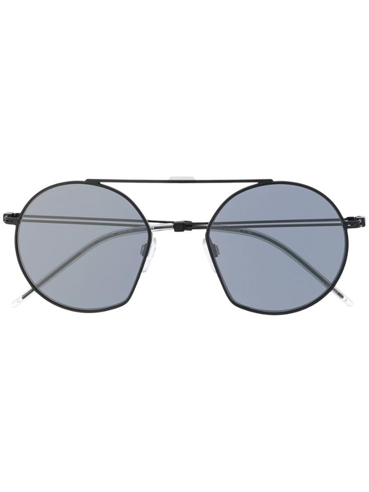 Emporio Armani Round Frame Tinted Sunglasses - Black