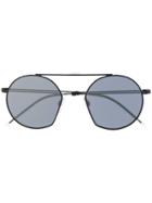 Emporio Armani Round Frame Tinted Sunglasses - Black