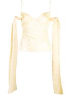 Markarian Embroidered Daisy Blouse - Yellow