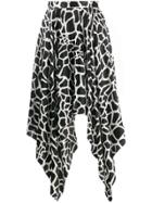Federica Tosi Abstract Print Skirt - Black