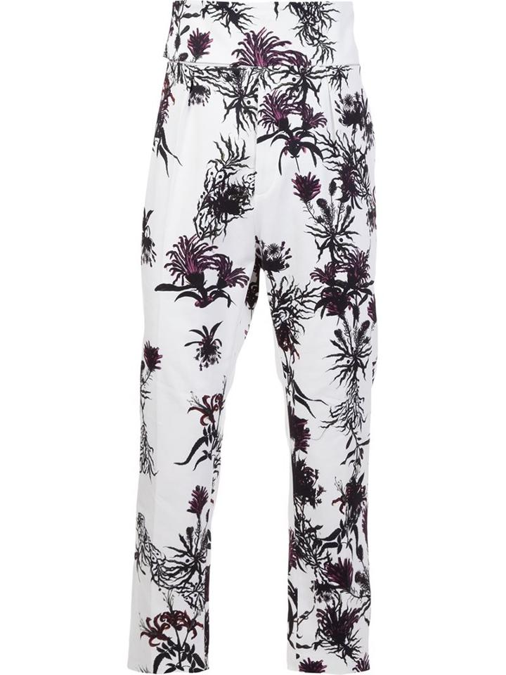 Ann Demeulemeester Printed Cropped Trousers