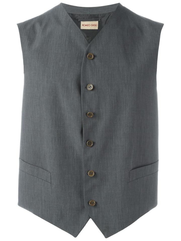 Romeo Gigli Vintage Classic Waistcoat - Grey