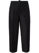 Dsquared2 'maria Carla' Cropped Culottes, Women's, Size: 40, Black, Silk/polyester/wool
