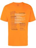 Pleasures Lyrics Print T-shirt - Yellow & Orange