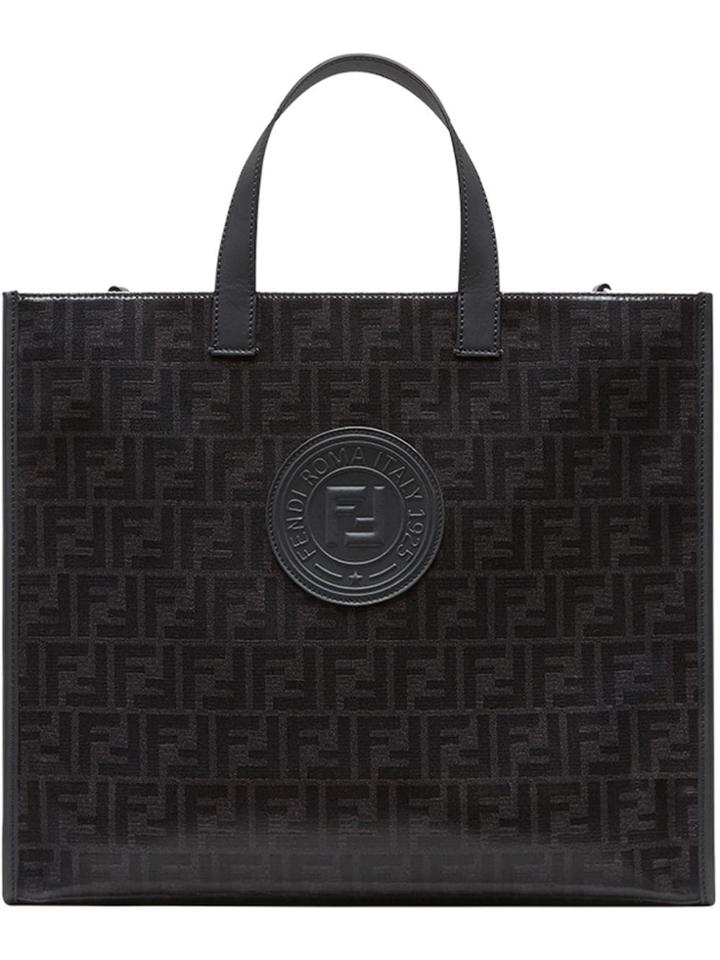 Fendi Monogram Tote Bag - Black