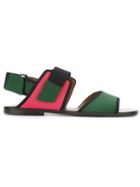Marni Color Block Flat Sandals