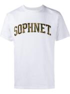 Sophnet. Camouflage Logo T-shirt, Men's, Size: Xl, White, Cotton
