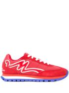Marc Jacobs Low Top The Jogger Sneakers - Red