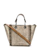 Brunello Cucinelli Metallic Fringed Tote - Neutrals