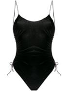 Oseree Low Back One-piece Swimsuit - Black