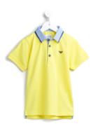 Armani Junior Contrasted Collar Polo Shirt