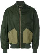 Mr & Mrs Italy Back Compartment Bomber Jacket - Green