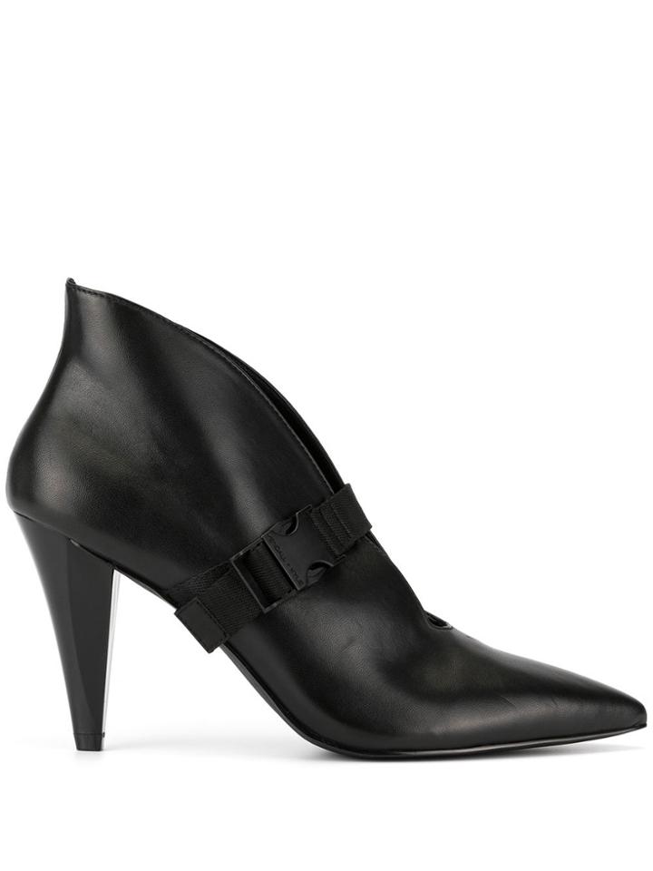 Kendall+kylie Buckled High-heel Booties - Black