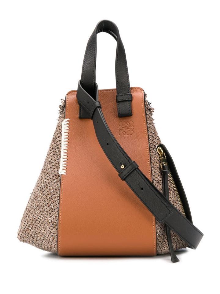 Loewe Hammock Tweed Small Bag - Neutrals