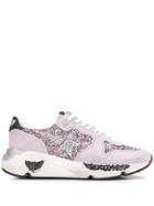 Golden Goose Embellished Low Top Sneakers - Purple