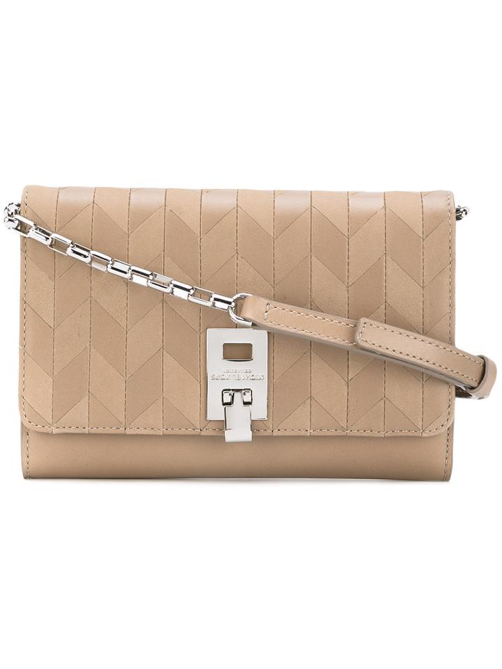 Michael Kors - Geometric Shoulder Bag - Women - Camel Leather - One Size, Nude/neutrals, Camel Leather