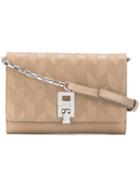 Michael Kors - Geometric Shoulder Bag - Women - Camel Leather - One Size, Nude/neutrals, Camel Leather