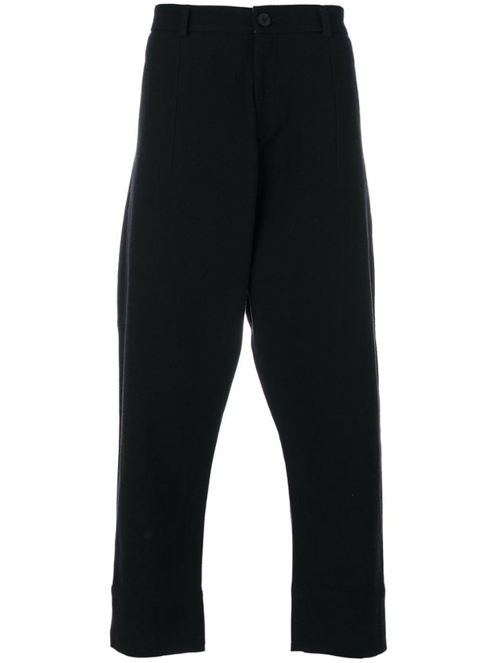 Isabel Benenato Drop-crotch Trousers - Black