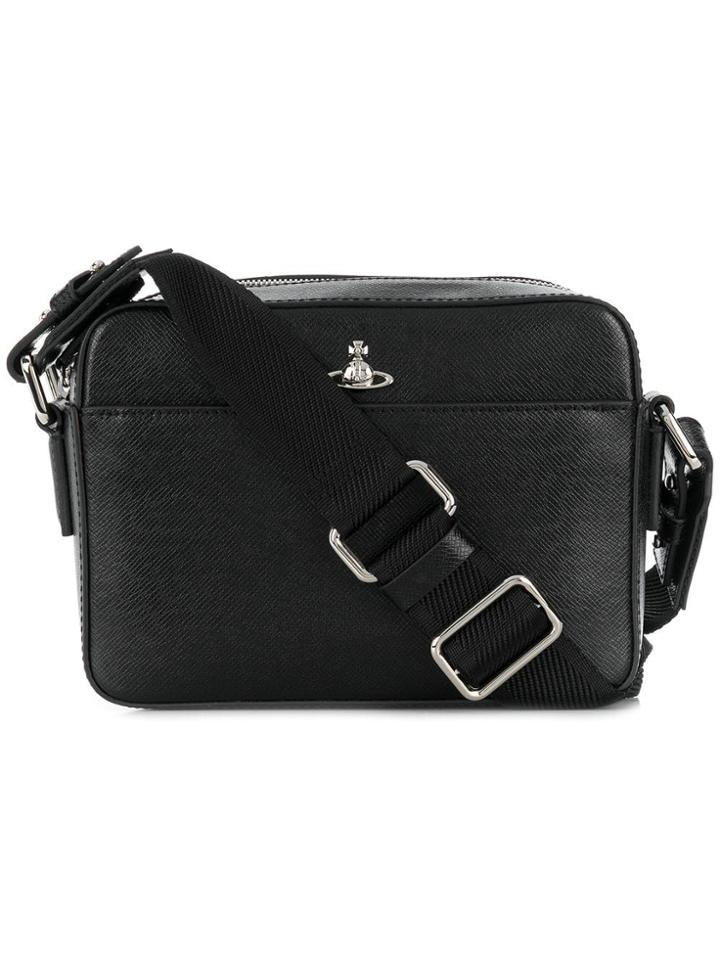 Vivienne Westwood Logo Plaque Crossbody Bag - Black