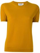 Jil Sander Crew Neck Jumper, Women's, Size: 34, Yellow/orange, Cashmere