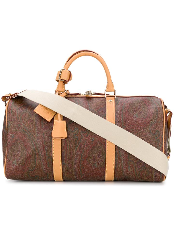 Etro Paisley Print Holdall - Brown