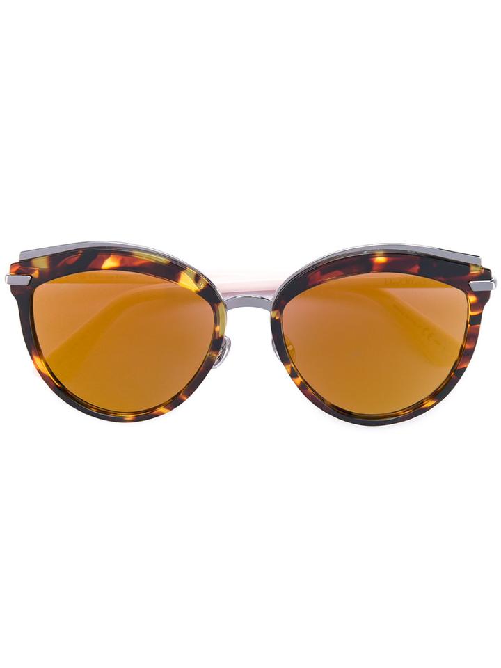 Dior Eyewear - Offset 2 Sunglasses - Women - Acetate/metal (other) - 55, Brown, Acetate/metal (other)
