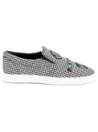 Mira Mikati Checked Patched Slip On Sneakers