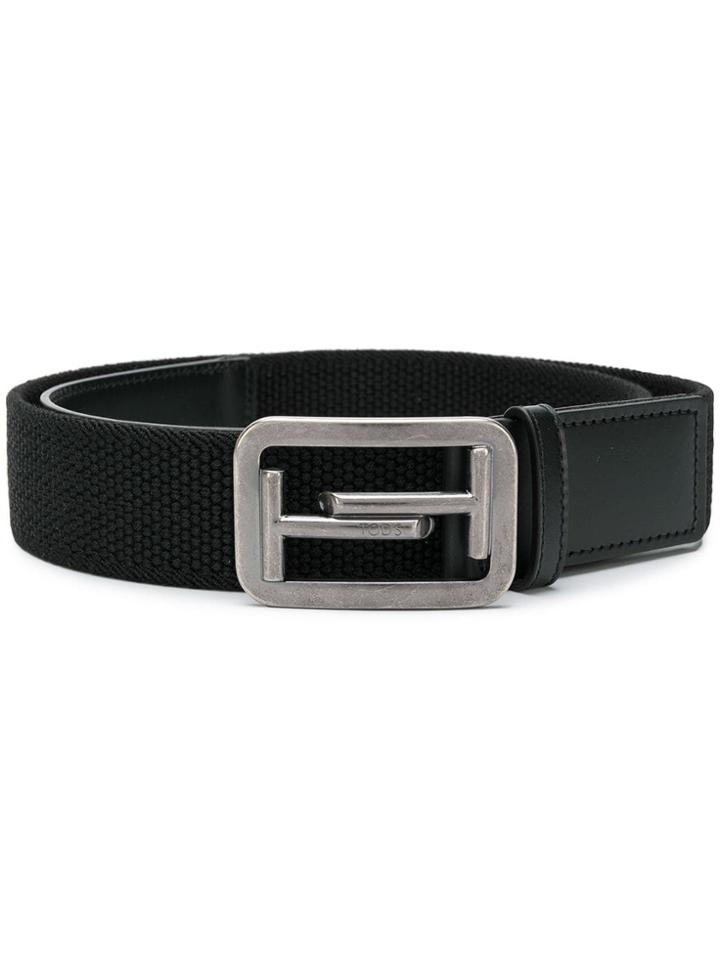 Tod's Logo-buckle Belt - Black