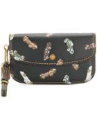 Coach Car Print Clutch - Black