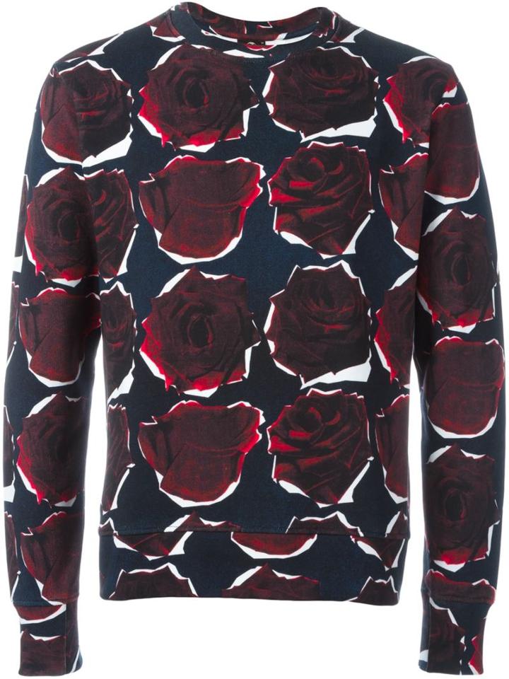 Ps Paul Smith Rose Print Sweatshirt