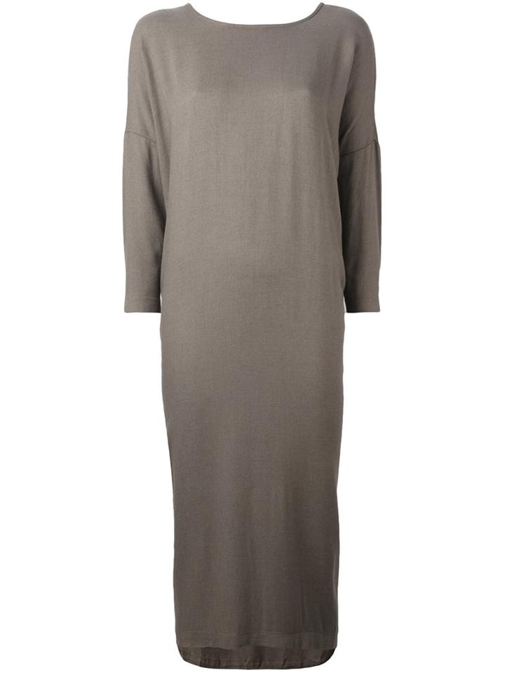 Black Crane 'cocoon' Dress, Women's, Size: Medium, Brown, Rayon/wool